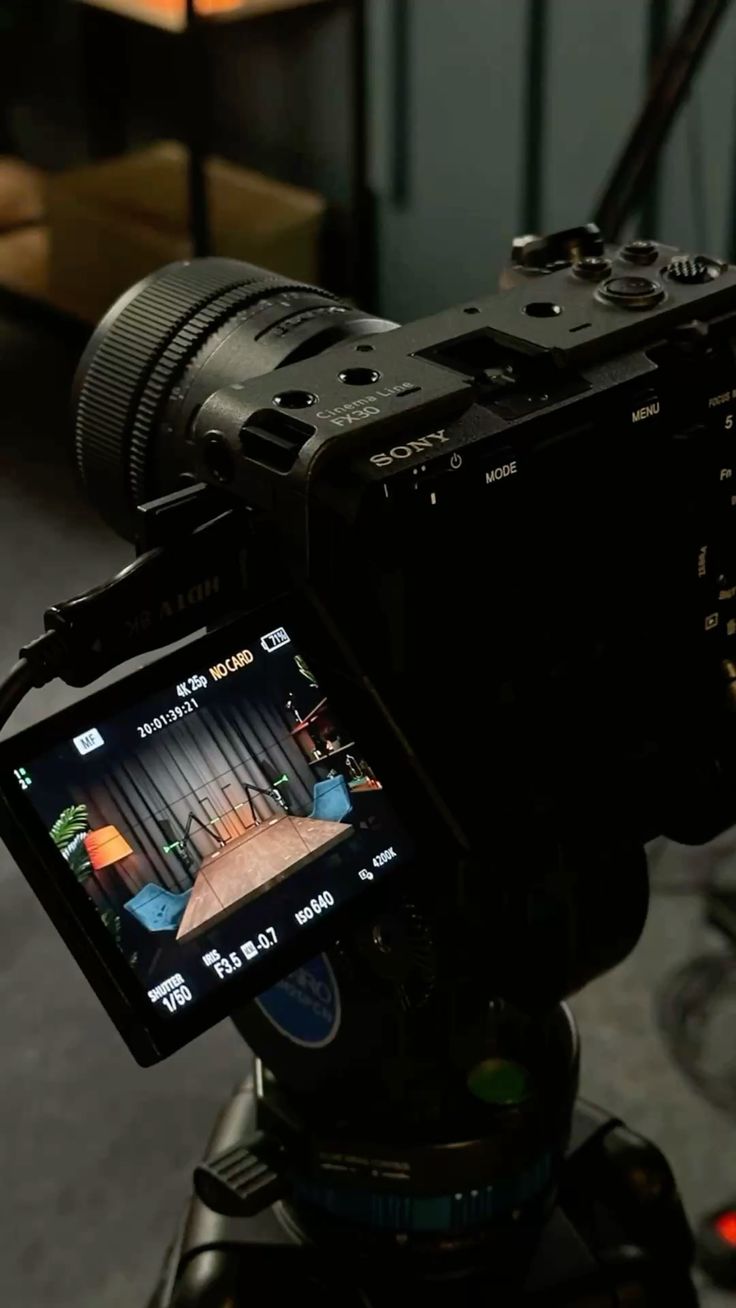 Cinema-Kamera auf dem Set